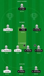 Dream11 Team for DJK SG Solingen vs Dusseldorf Blackcaps - ECS T10 Krefeld 2021 Match 33 & 34.